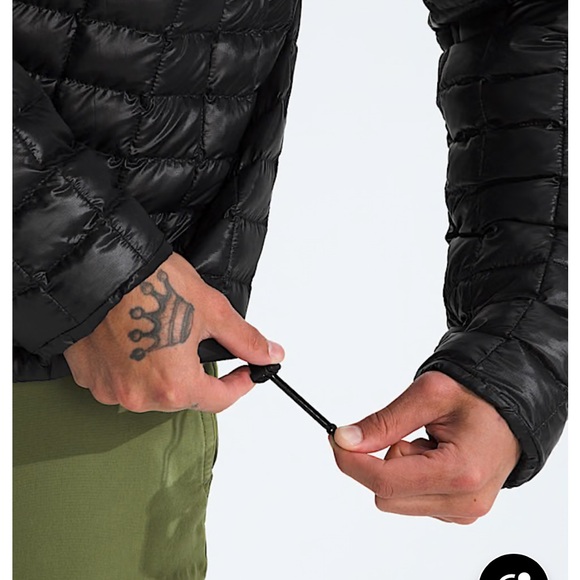 The North Face Dark Gray ThermoBall Puffer Jacket Mens Small NWOT - Picture 3 of 13